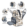 thumbnail image 2 of Mochila Pañalera Impermeable Multifunción Bebe De Viaje Blanco osos, 2 of 5