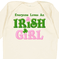 thumbnail image 4 of Inktastic Loves an Irish Girl Girls Long Sleeve Baby Bodysuit, 4 of 5