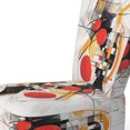 thumbnail image 4 of Designart « Symphonie Abstraite en Rouge et Noir III » Fauteuil d'Appoint Rembourré Rouge Abstrait - Fauteuil Moderne pour Salon, 4 of 7