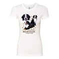 thumbnail image 2 of If It's Not a Bernese It's Just a Gift | Womens Lover Slim Fit Junior Tee, White, Small, 2 of 3