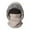 504_Grey, variant on 3 In 1 Beanie Hat With Scarf And Mask Warm Scrub Caps Women Womens Scarves Wool Face Masks Grey