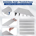 thumbnail image 4 of Heavy-Duty Aluminum Threshold Ramp for Doorways – 2-Inch Rise, 700LB Capacity, Adjustable & Portable Wheelchair Access Ramp for Home Entry, Scooters, Bikes, Strollers – 2 Sections, 4 of 7