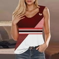 thumbnail image 2 of Levmjia Women Sleeveless V Neck Tank Tops Casual Loose Fit Summer Blouse Soft Polyester Comfortable Fashion Tshirt for Daily Wear, 2 of 5