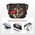 thumbnail image 5 of Hirioo Red Mushrooms for Double Layer Waist Bag Adjustable Fanny Pack For Travel Running Hiking, 5 of 9
