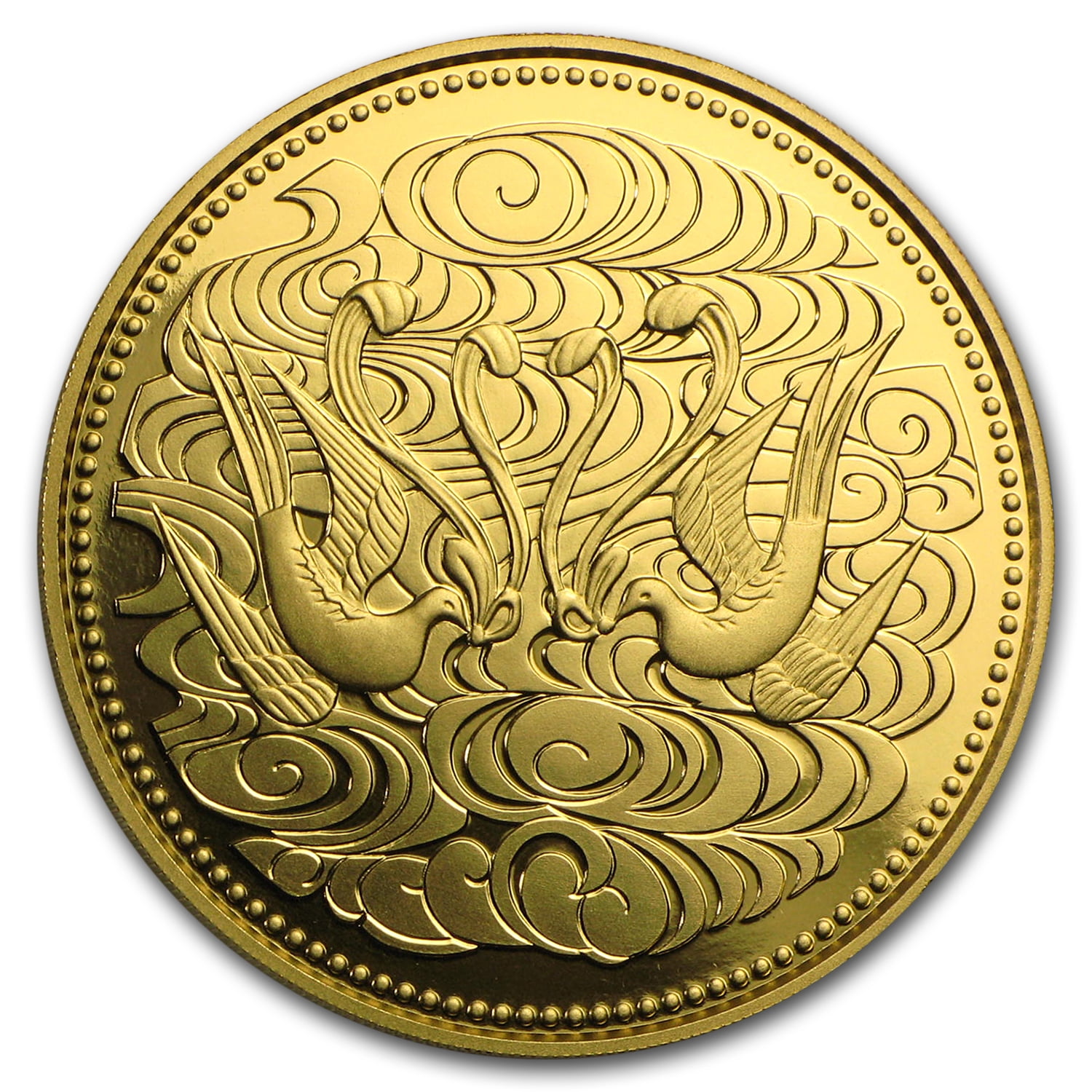 1986 Japan Gold 100K Yen 60 Years of Reign Emperor Hirohito BU