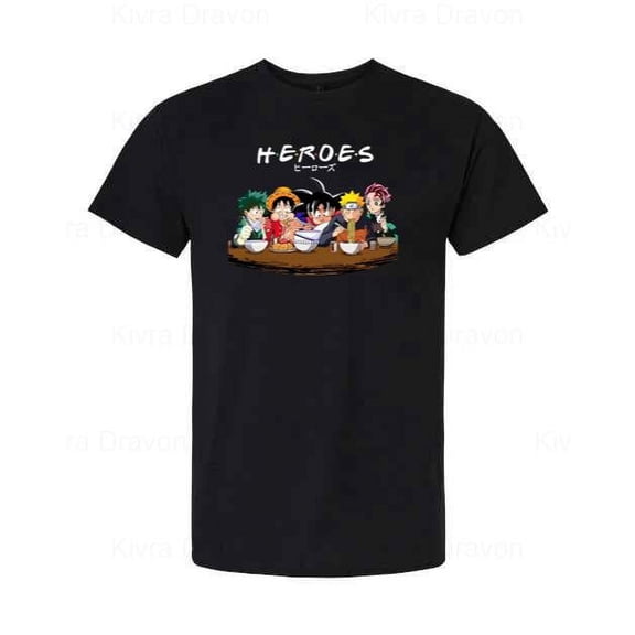 Heroes Anime Shirt Manga Crossover Graphic Fan Favorite Style Tee unisex up to 5XL