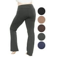 thumbnail image 6 of Stretch Is Comfort Women's High Waist Cotton Bootcut Yoga Pants Boho Chakra Blue 3X, 6 of 8