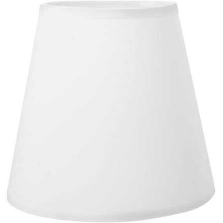 Beaupretty Lamp Shade That Goes Over Bulb White Cloth Lamp Shade Simple Design 1Set