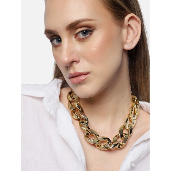 SOHI Women Golden Necklace