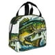 thumbnail image 2 of Easygdp Big bass fish Bolsa Térmica Premium - Tela Oxford Impermeable, Gran Capacidad, Bolsillo Frontal, Unisex para Trabajo, Escuela, Actividades al Aire Libre y Picnics, 2 of 8