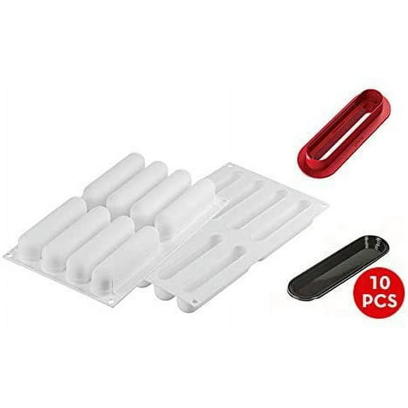 Silikomart L'clair Silicone Mold Inch x Inch x Inch High, Cavities 5.31x1.10 x 1.46"H, 8 Cav.