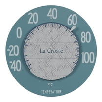 La Crosse 104-120B 8-Inch Geometric Floating Dial Thermometer