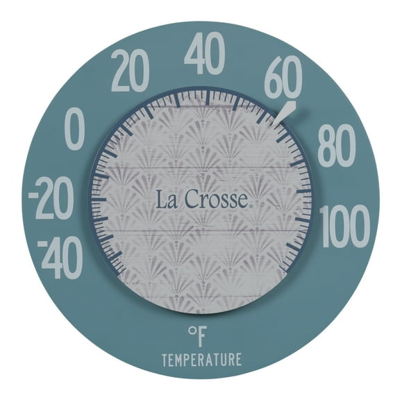 La Crosse 104-120B 8-Inch Geometric Floating Dial Thermometer