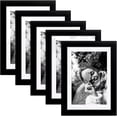 thumbnail image 1 of Set de 5 Portarretratos Bluelander, Marcos para Fotos, Montables en la Pared, Negro, 1 of 5