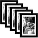 thumbnail image 1 of Set de 5 Portarretratos Bluelander, Marcos para Fotos, Montables en la Pared, Negro, 1 of 5