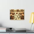 thumbnail image 4 of African Marketplace, African Inspired Canvas, Home Decor, Wall Decoration, 4 of 4