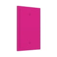 thumbnail image 2 of Kll Darkmagenta Wall Plate,Gloss Finish,Standard Size 1 - 5" X 3", Polycarbonate Thermoplastic,Electric Receptacle Plug Covers, 2 of 8