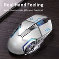 thumbnail image 4 of Mouse Gamer Inalámbrico Uciefy Q85 Plata 2.4G 10m 3 DPI LED, 4 of 9