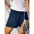 thumbnail image 2 of Womens Drawstring Shorts Summer Elastic Waist Casual Lightweight with Pockets, 2 of 11