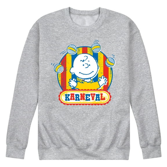 Peanuts - Charlie Brown Karneval - Men's Crew Neck Fleece Pullover