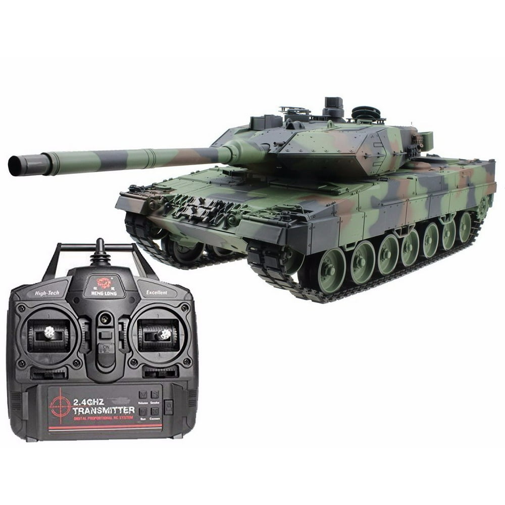 2.4Ghz Radio Control 1/16 German Leopard 2A6 Air Soft RC Battle Tank Smoke & Sound