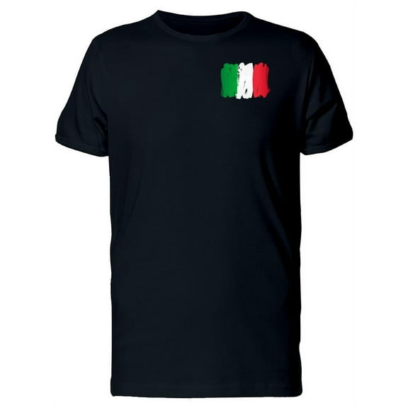 Grunge Pocket Flag Of Italy T-Shirt Men -Image by Shutterstock, Male Large