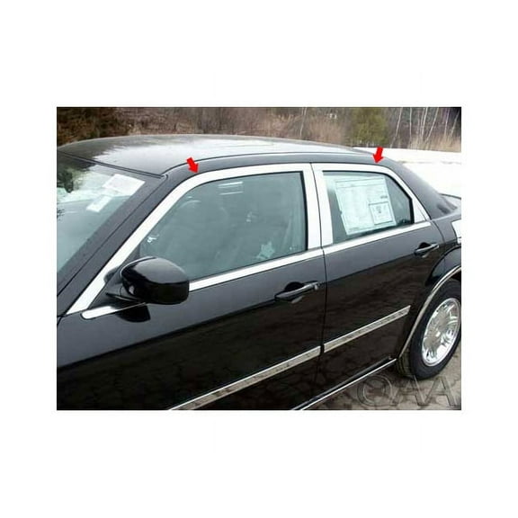 Stainless Steel Window Trim 4Pc Fits 2005-2010 Chrysler 300 WP45767 QAA