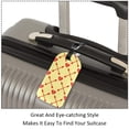 thumbnail image 3 of Square 2Pack PU Leather Heart Arrow Cruise Luggage Tag with Privacy Cover and Name ID Tag for Travel Handbags Backpacks Luggage Tags, 3 of 6