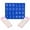 Blue, variant on KYJiuLiu Solo Mahjong Practice Board with 320 Line Finder Strips, 24-Slot 3D-Printed PLA American Mahjong Training Tray,Pink