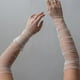 thumbnail image 2 of Guantes largos de boda Guantes de novia Longitud del codo Verano Guantes sin dedos para mujeres y niñas, 2 of 5