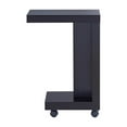 thumbnail image 3 of Bowery Hill Modern Wood Veneer Top Mobile End Table in Espresso, 3 of 6