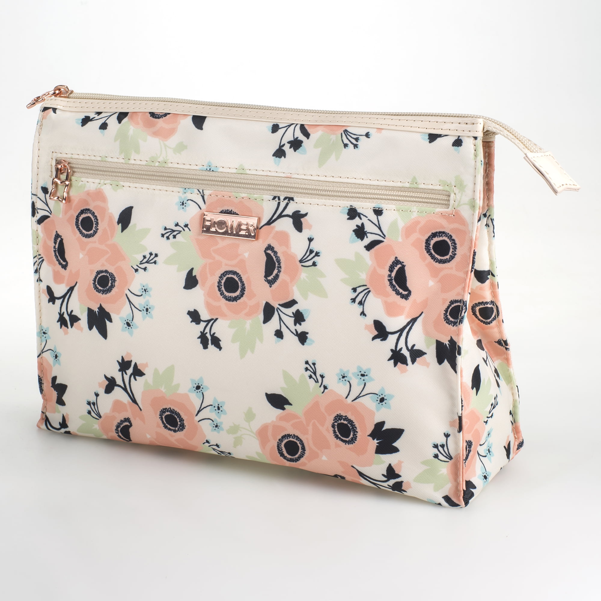 flower beauty cosmetic bag