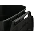 thumbnail image 6 of Hyper Tough 45 Gallon Wheeled Heavy Duty Plastic Garbage Can, Attached Lid, Black, 6 of 11