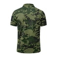 thumbnail image 5 of Mens Camo Polo Shirts Casual Short Sleeve Button Down Tactical Polo Shirt Quick Dry Classic Fit Golf Tees, 5 of 6
