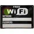 thumbnail image 3 of Free WiFi with Password and Network Sign (Reflective !!!,Aluminium-Rust Free,White, Size 7X10) (ref-2201), 3 of 5