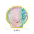 thumbnail image 3 of 20 Pcs 9Inch Seashell Party Plates, Colorful Disposable Paper Dinnerware, Eco-Friendly & Sturdy for Themed Events, Picnics, Gatherings, 3 of 7