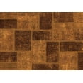 thumbnail image 1 of Ahgly Company Indoor Rectangle Patchwork Orange Transitional Area Rugs, 8' x 12', 1 of 4