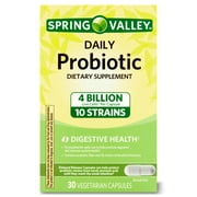 Spring Valley Daily Probiotic Supplement Delayed Release Capsules, 30 Count, Unisex