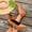 Brown, variant on Women's Cute Pointed Toe Sandals Back Zipper Thick Heel High Heel Ankle Straps Vintage Casual Summer Green 36