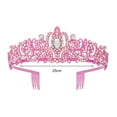 thumbnail image 4 of YAOMOBB Pageant Crown for Girls Birthday Party Accessories Etiquette Belt Queen Crown Two piece Set with Letter Printed Long Ribbon Inlay, 4 of 7