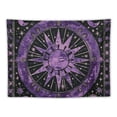 thumbnail image 5 of Shiartex  Burning Sun Tapestry Tie Dye Celestial Poster Aesthetic Bedroom Tapestrys Moon Star Tarot Wall Hanging Boho Hippie Dorm Decor Beach Coverlet Curtain Blanket 40x30inch, 5 of 6