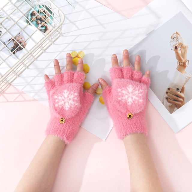 Gants de Noël Épais en Tricot Anti-Froid