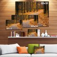 thumbnail image 3 of Chemin d'Automne avec Feuilles Tombées - Art sur Toile Forêt Moderne, 3 of 4