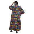 thumbnail image 3 of Satsuma Women's Long Kimono Robe with Pockets and Headwrap - African Print Trench Coat, 3 of 4