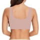 thumbnail image 4 of WILLBEST Brasier Mujer Sin Varilla Camiseta De Tirantes De Encaje Sin Tirantes Para Mujer, Talla Grande, Con Fruncido Lateral Fino Y Ajustable, 1829, 4 of 4