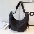 thumbnail image 3 of Bolsa cruzada de nailon Sanxiner para mujeres y hombres con múltiples bolsillos 1-negro, 3 of 5