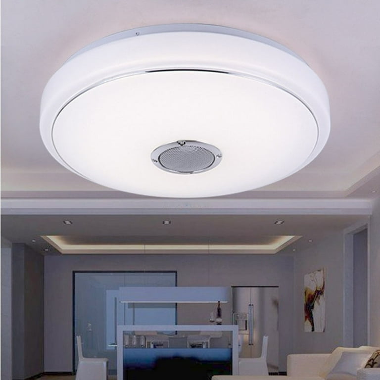 36W LED Music Ceiling Light with Speaker, RGB LED Ceiling Lights,Smartphone  APP Control Remote Color Changing Ceiling Lamp, Waterproof Flush Mount