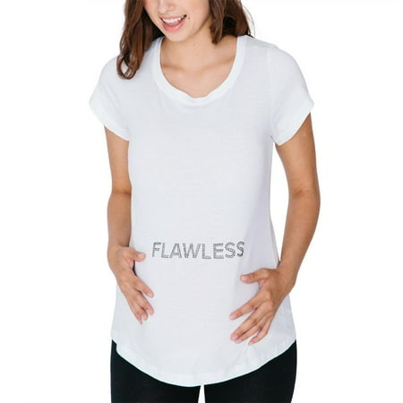 

Flawless Maternity T Shirt White X-LG