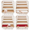 thumbnail image 6 of Red Stair Treads Non Slip for Steps Solid Color 10 Pcs Reusable Adhesive Stair Runner Mats for Dogs Elders Carpet Treads Rugs for Staircase 8x30 In, 6 of 9