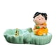 thumbnail image 3 of Porta incienso para varillas de bobina, estatua de chica Tang china, quemador de incienso de escritorio Con caqui, 3 of 9